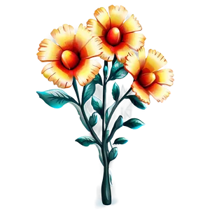 Mexican Garden Flowers Png 6 PNG Image