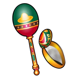 Mexican Maraca Icon Png Swg PNG Image