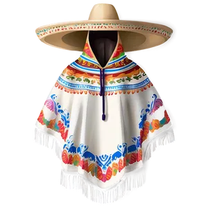 Mexican Poncho Illustration Png 06272024 PNG Image