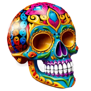 Mexican Skull Art Png Dtn PNG Image