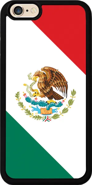 Mexico Flag Eagle Phone Case Design PNG Image