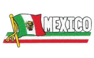 Mexico Flag Graphic Design PNG Image