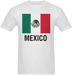 Mexican Flag Text Mexico Men's T-shirt In Usa Size - Flag Of Mexico, HD Png Download PNG image with transparent background