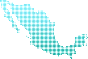 Mexico Map Hexagon Pattern PNG Image