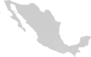 Mexico Outline Map PNG Image