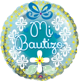 Mi Bautizo Balloon Decoration PNG Image