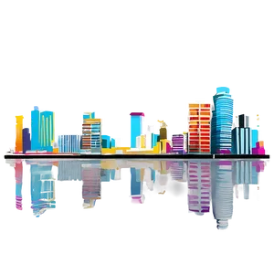 Miami Skyline A PNG Image