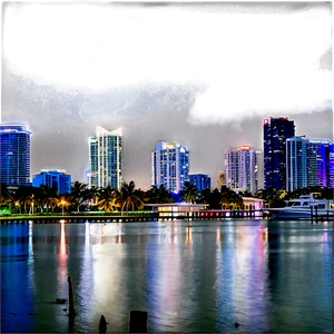 Miami Skyline From Bayfront Park Png Eyu PNG Image