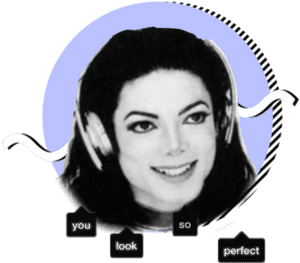 Michael Jackson Compliment Meme PNG image with transparent background