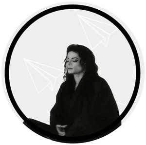 Michael Jackson Contemplative Pose PNG image with transparent background