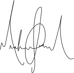 Michael Jackson Signature PNG image with transparent background