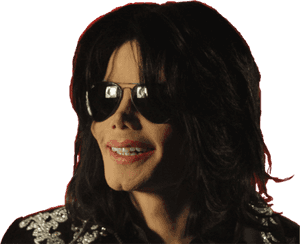 Michael Jackson Smilingwith Sunglasses PNG image with transparent background