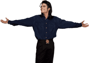 Michael Jackson Welcoming Pose PNG image with transparent background