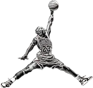 Michael Jordan Air Jump Bulls23 PNG Image