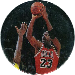 Michael Jordan Basketball Shot PNG Image