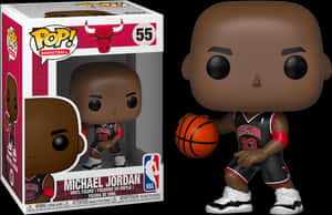 Michael Jordan Funko Pop Figure PNG image with transparent background
