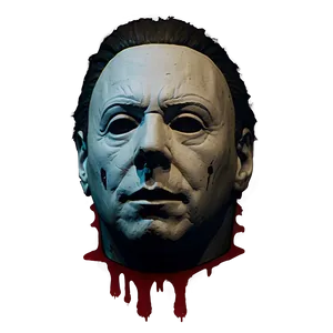 Michael Myers Face With Blood Splatter Png 16 PNG Image