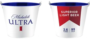 Michelob Ultra Beer Buckets PNG Image