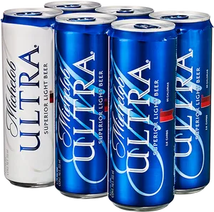 Michelob Ultra Beer Cans PNG Image