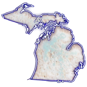 Michigan Contour Map Png Jug76 PNG Image