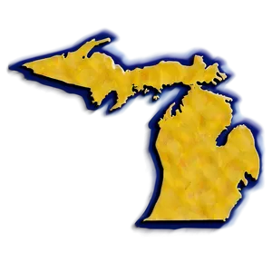 Michigan Map Outline Png Mfg38 PNG Image