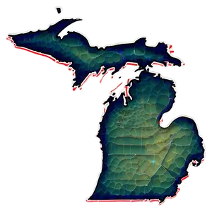 Michigan State Border Png Hsu PNG Image