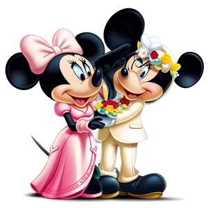 Mickey And Minnie Wedding Png 06122024 PNG Image