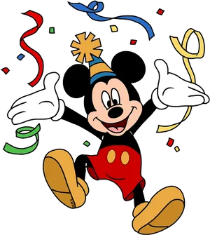 Mickey Mouse Celebration PNG Image