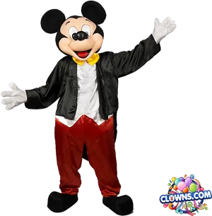 Mickey_ Mouse_ Costume_ Character_ Pose PNG Image