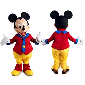 Mickey Mouse Costume Look Png Qnf PNG Image