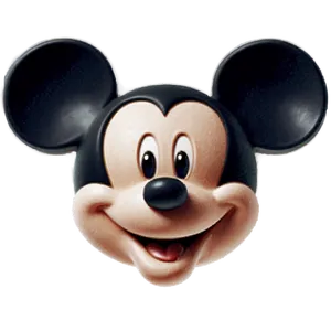 Mickey Mouse Face Closeup Png Bwb60 PNG Image