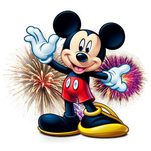 Mickey Mouse Fireworks Display PNG 05032024 PNG image with transparent background