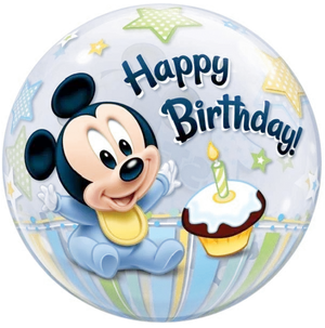 Mickey Mouse Happy Birthday Celebration PNG Image