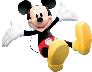 Mickey_ Mouse_ Happy_ Pose PNG Image