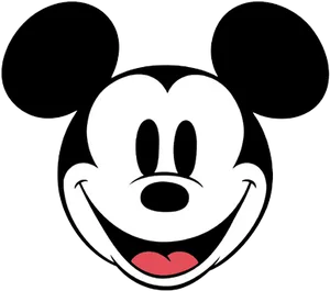 Mickey Mouse Iconic Smile.png PNG Image