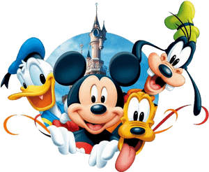 Mickey Mouse Pluto Minnie Mouse Donald Duck Goofy - Donald Duck Mickey Mouse Pluto Goofy, HD Png Download PNG image with transparent background