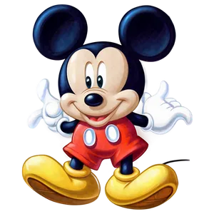 Mickey Mouse Pose Image Png Ahp68 PNG Image