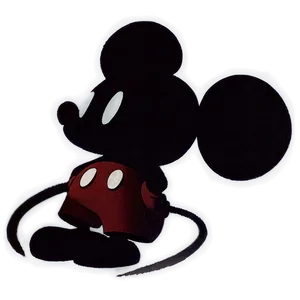 Mickey Mouse Shadow Portrait Png Ito57 PNG Image