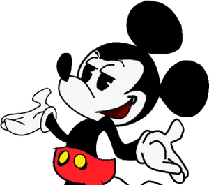 Mickey_ Mouse_ Shrugging_ Gesture PNG Image