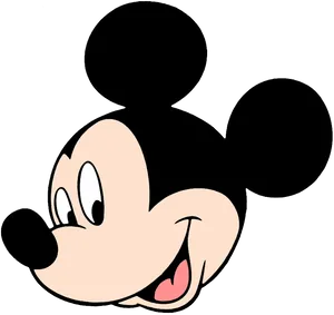 Mickey_ Mouse_ Smiling_ Face.png PNG Image