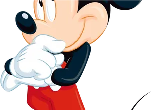 Mickey_ Mouse_ Smiling_ Vector PNG Image