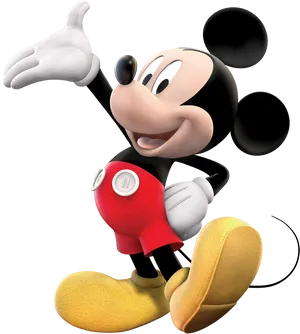 Mickey Mouse3 D Character Pose PNG Image