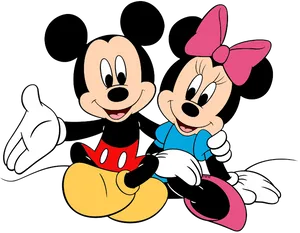 Mickeyand Minnie Together PNG Image