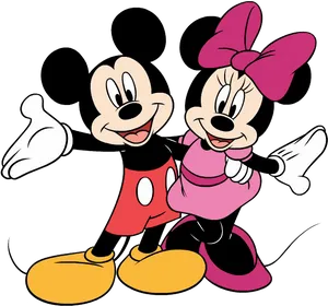 Mickeyand Minnie Together PNG Image