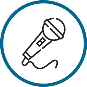 Microphone Icon Live Music PNG image with transparent background