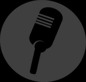 Microphone Silhouette Icon PNG image with transparent background