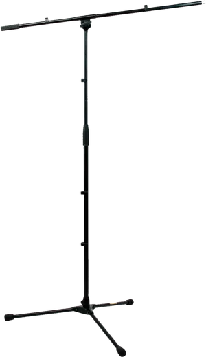 Microphone Stand Isolatedon White PNG Image