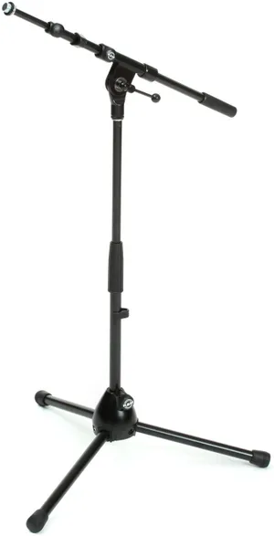 Microphone Stand Isolatedon White PNG Image