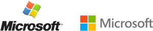 Microsoft Logo Evolution PNG Image