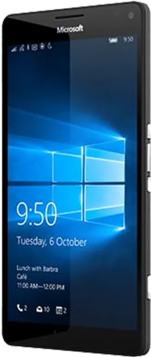 Microsoft Smartphone With Windows Display PNG Image